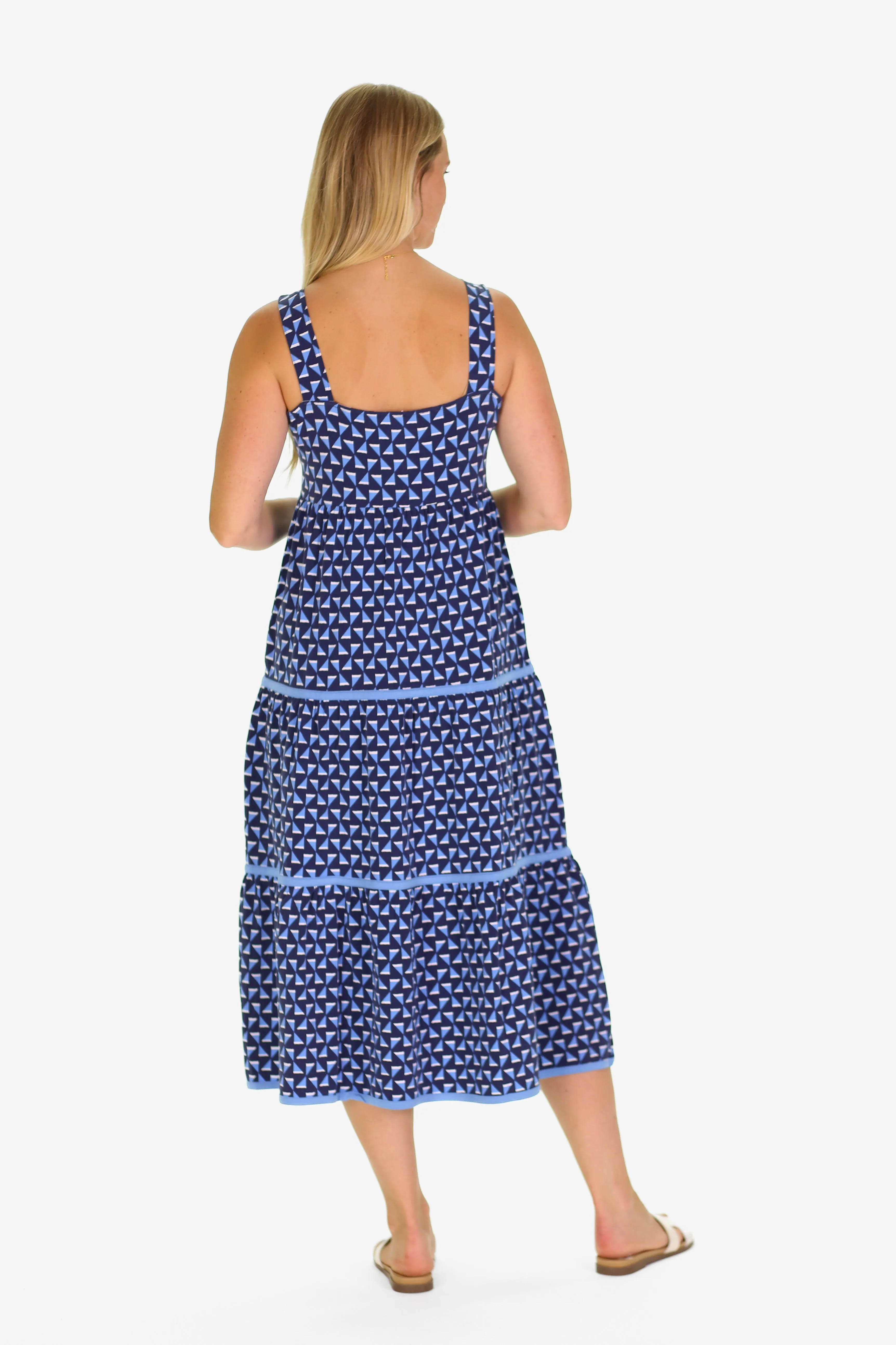 The Lucy Dress in Summer Blues sold by Duffield Lane product image thumbnail 3