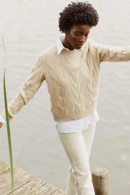 The Colette Cable Knit sold by Kilte Collection