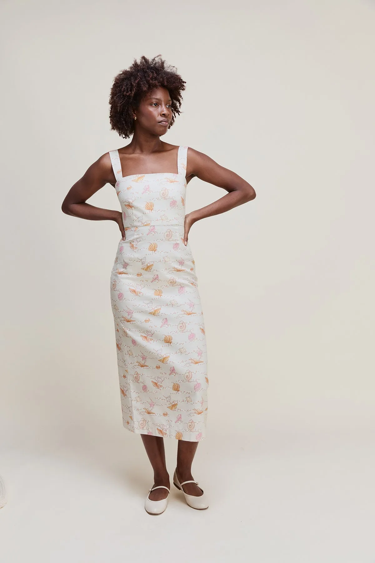 Long Slip Dress in Warm Shell sold by Kilte Collection product image thumbnail 2