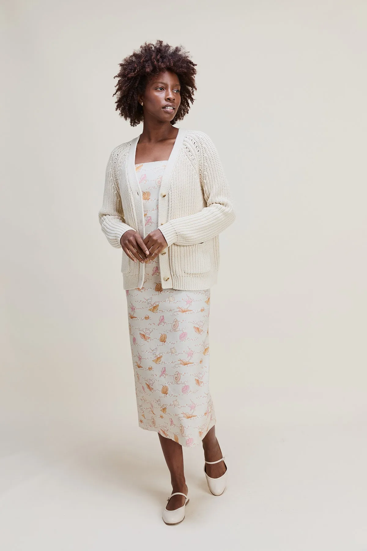 Long Slip Dress in Warm Shell sold by Kilte Collection product image thumbnail 3