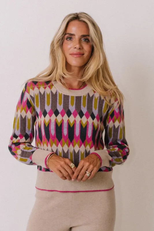 The Clementine Geo Pullover made by Kilte Collection