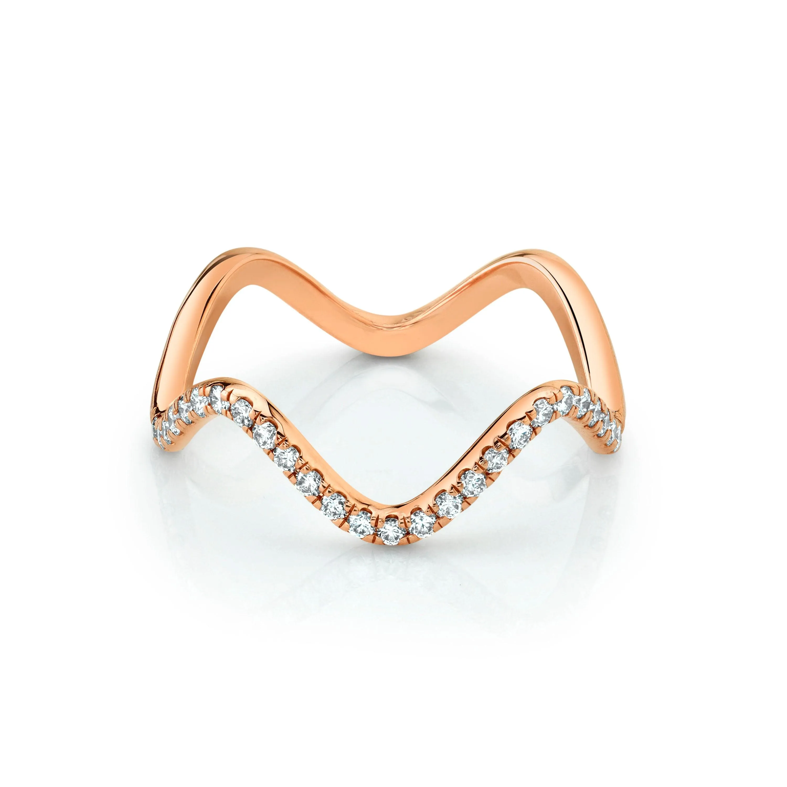 White Diamond Squiggle Ring sold by Marrow Fine product image thumbnail 5