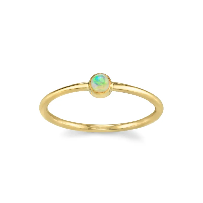 Opal Sweet Pea Stacking Ring sold by Marrow Fine