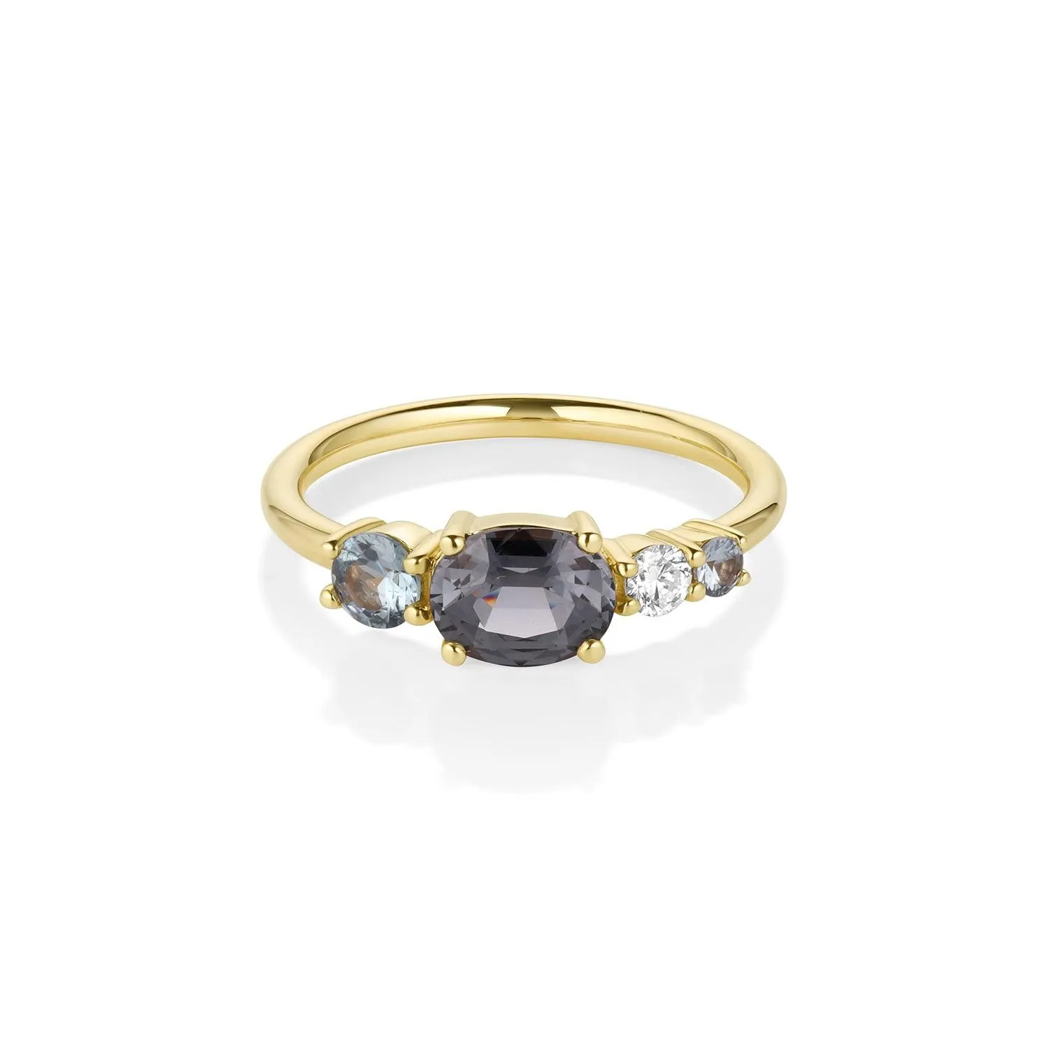 1.23ct Spinel and Sapphire Linear Band sold by Marrow Fine