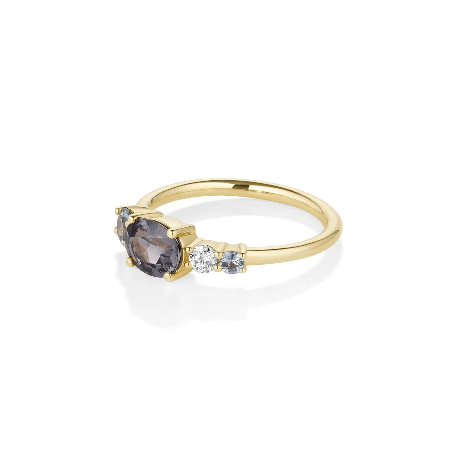 1.23ct Spinel and Sapphire Linear Band sold by Marrow Fine product image thumbnail 3