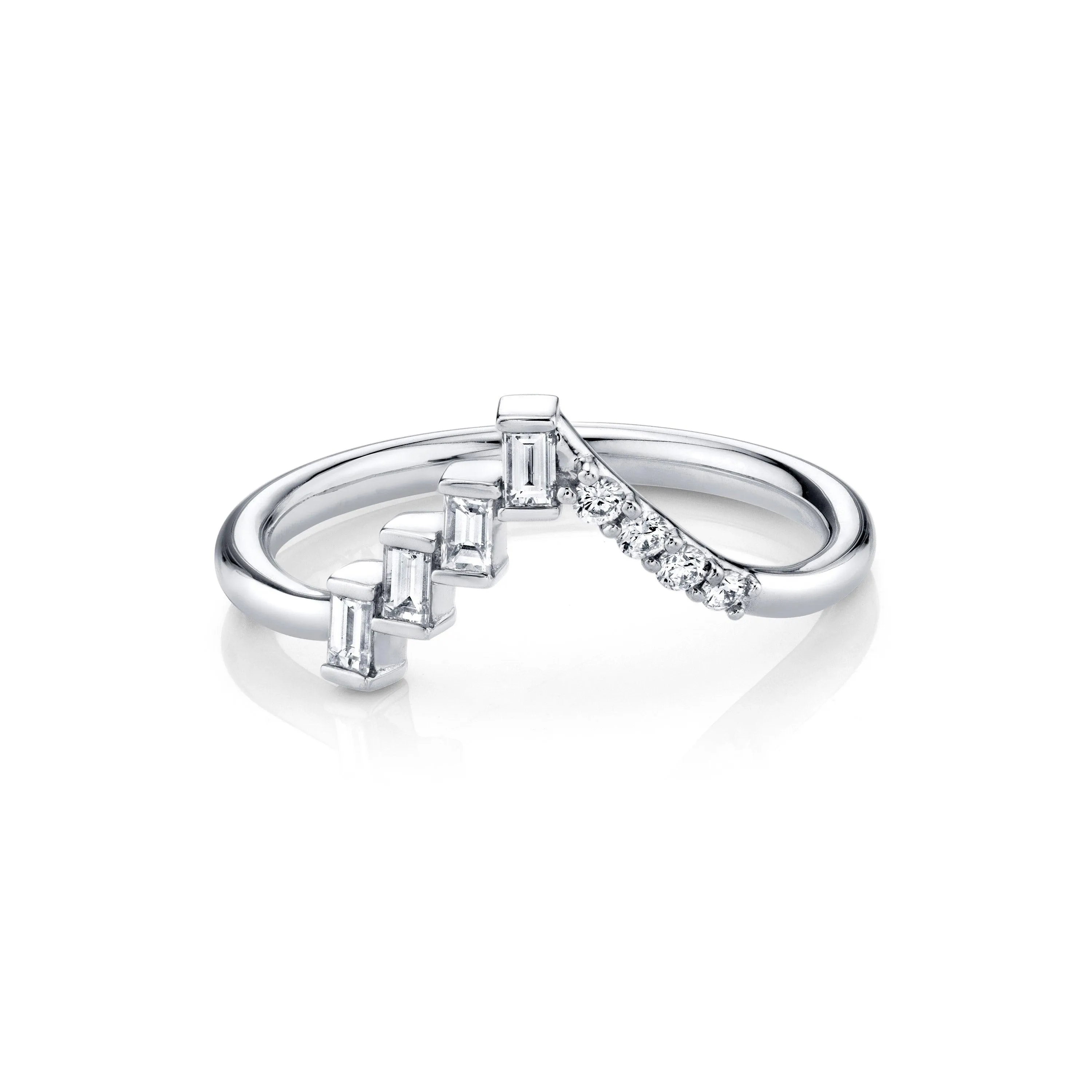 White Diamond Stevie Triangle Ring sold by Marrow Fine product image thumbnail 5