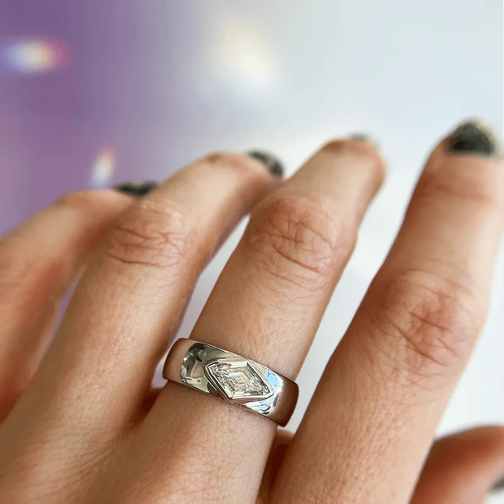 .53ct White Diamond Kite Cigar Band sold by Marrow Fine product image thumbnail 4