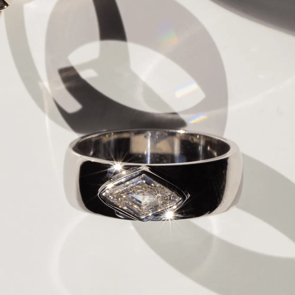 .53ct White Diamond Kite Cigar Band sold by Marrow Fine product image thumbnail 3