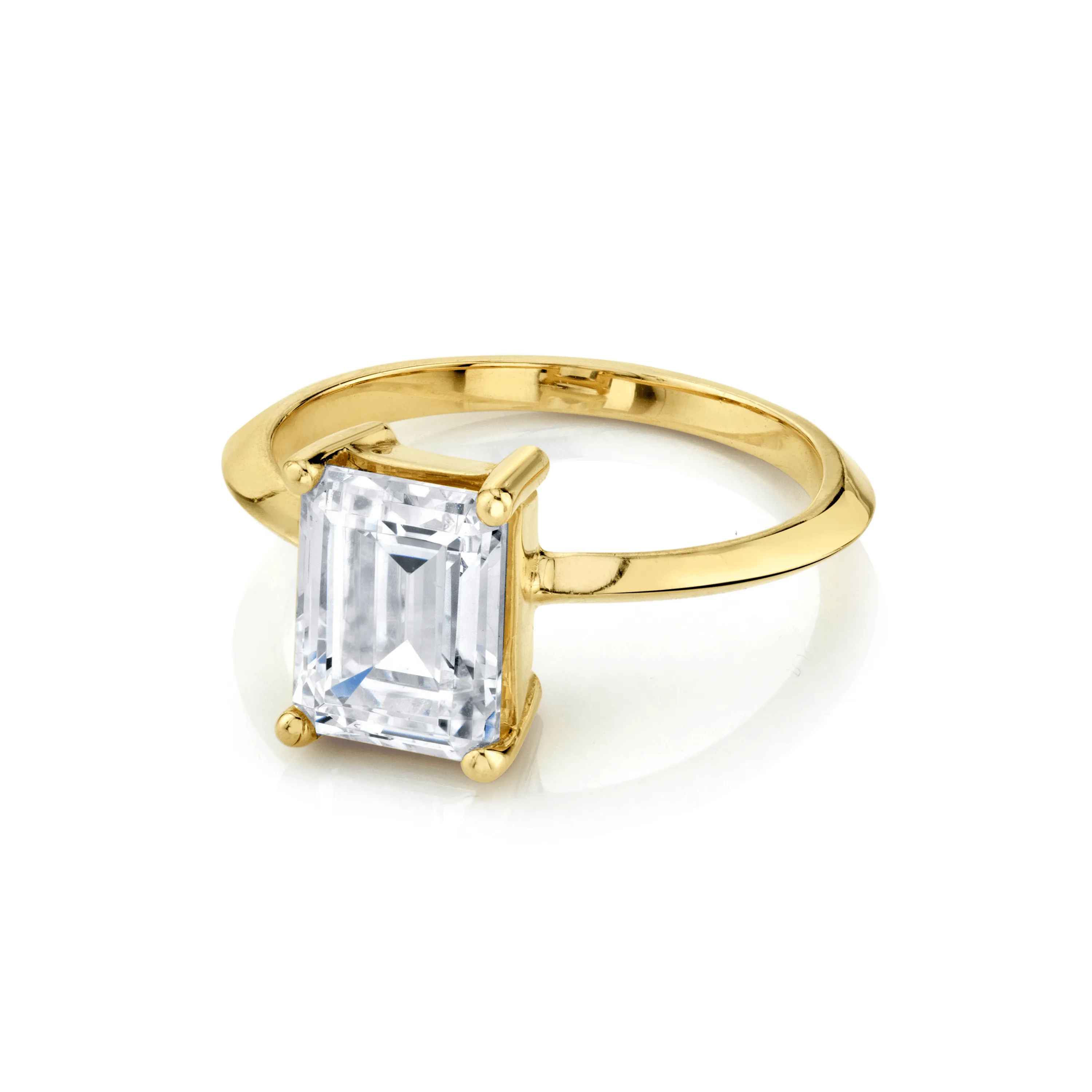 The Odessa Emerald Cut Engagement Ring sold by Marrow Fine product image thumbnail 2