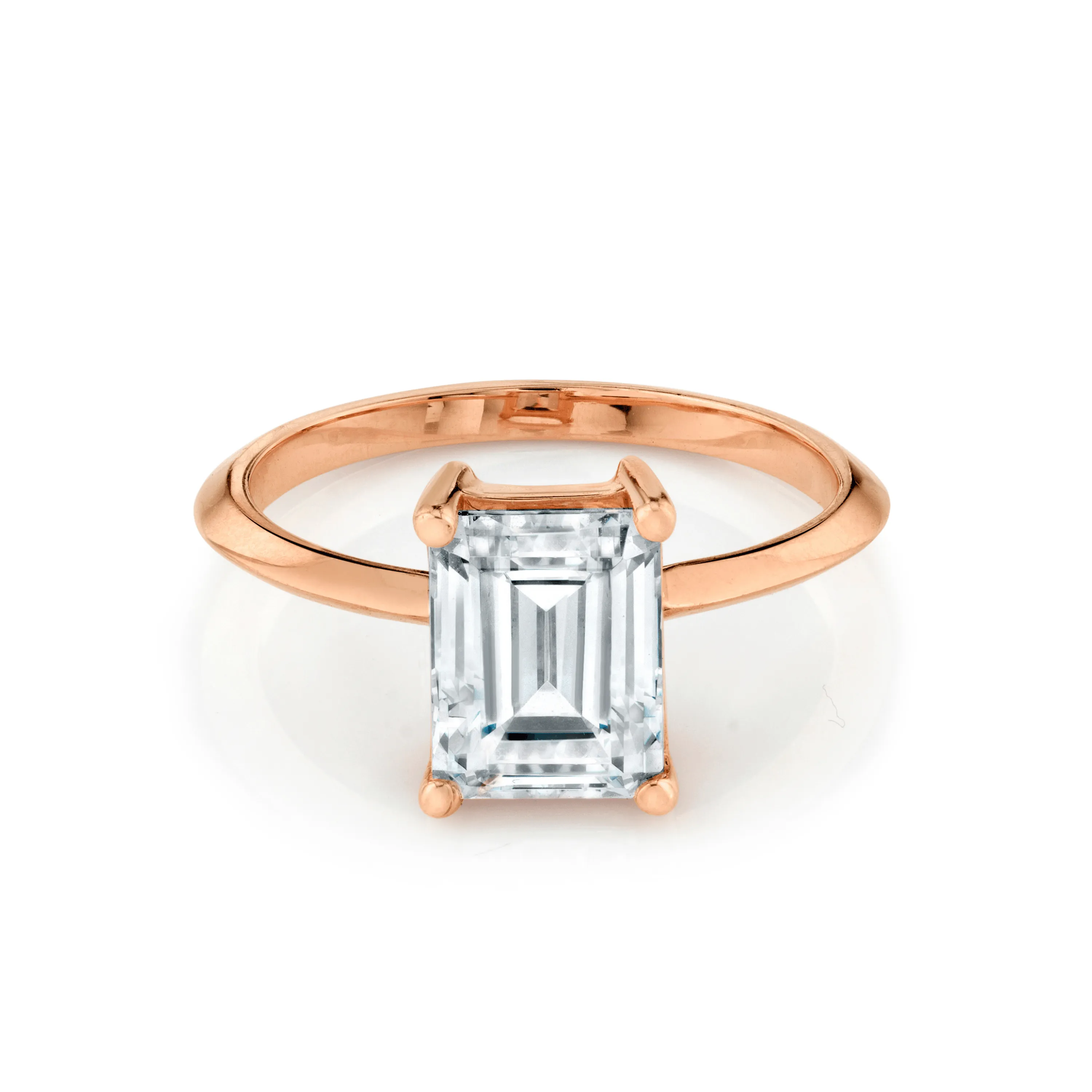 The Odessa Emerald Cut Engagement Ring sold by Marrow Fine product image thumbnail 4