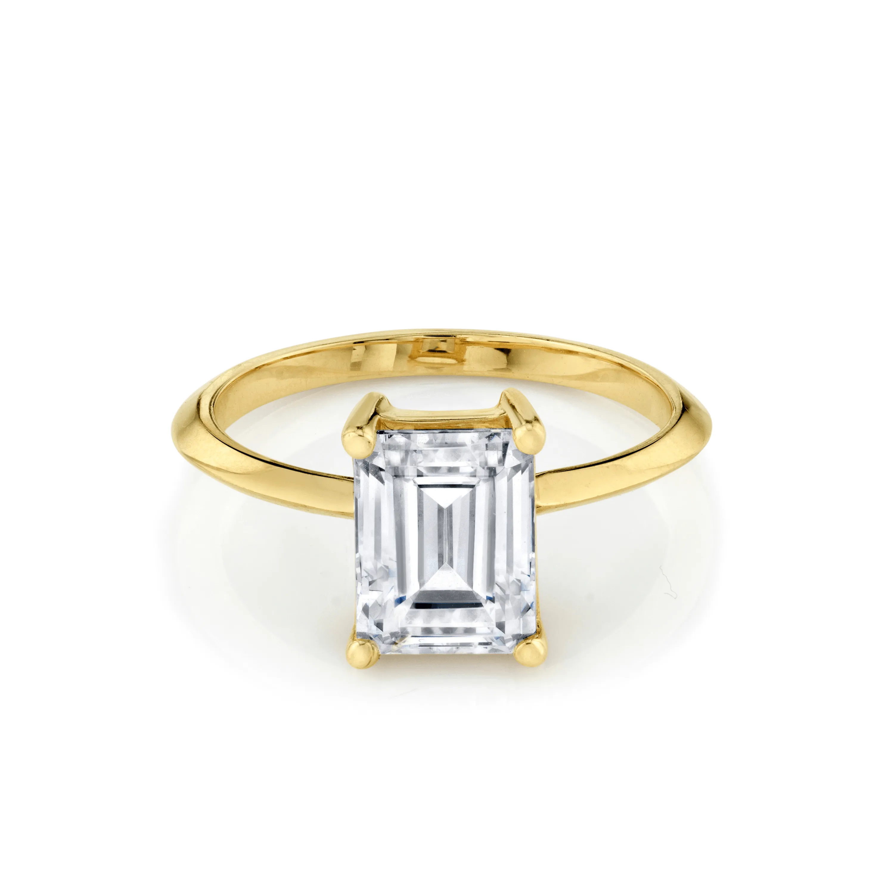 The Odessa Emerald Cut Engagement Ring sold by Marrow Fine