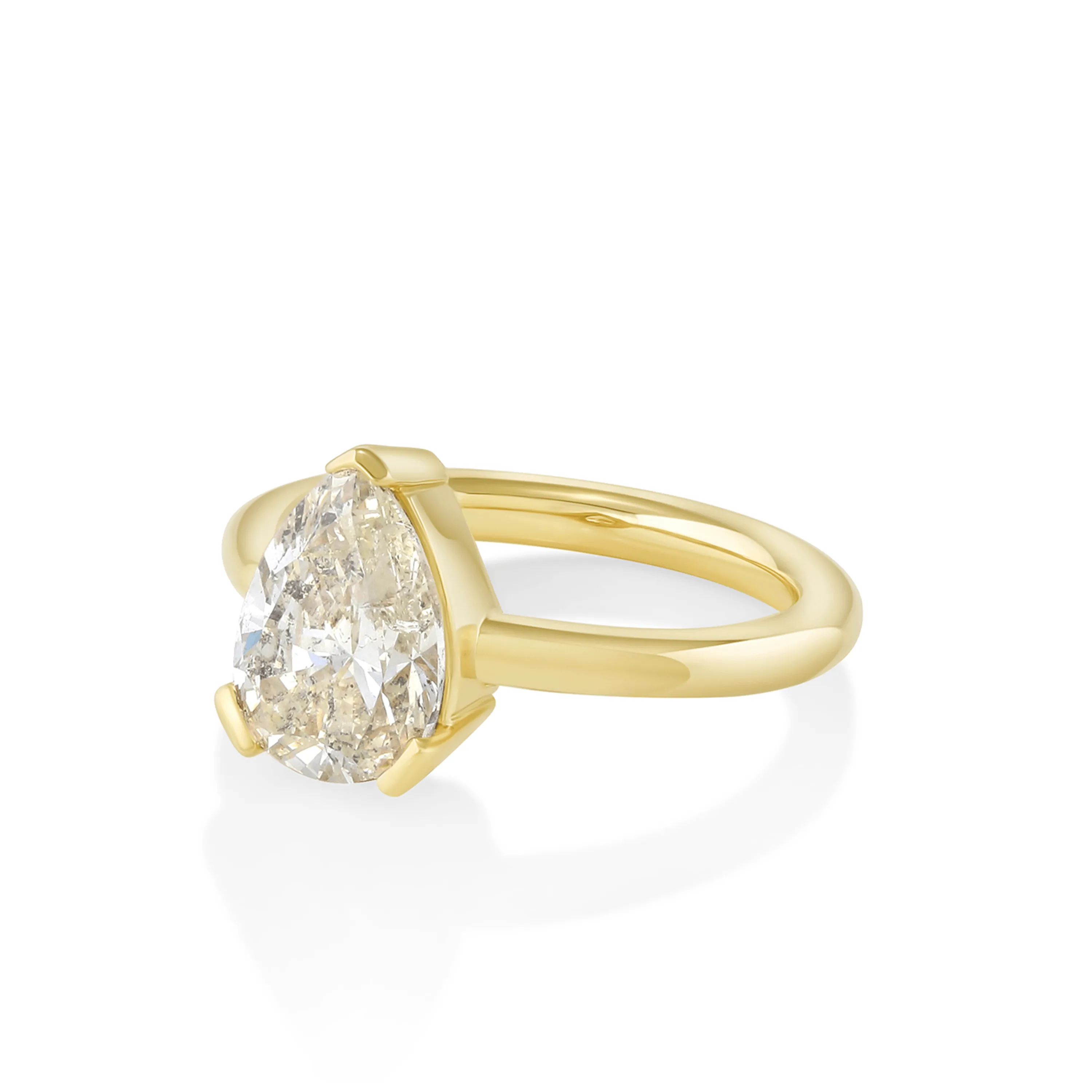 2.45ct Light Yellow Diamond Sloane Engagement Ring sold by Marrow Fine product image thumbnail 2