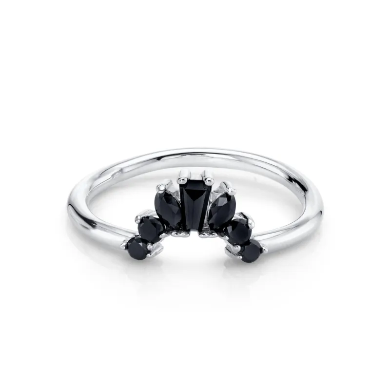 Black Diamond Gemma Ballerina Ring sold by Marrow Fine