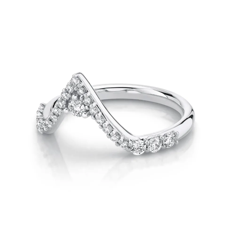 White Diamond Divine Triangle Ring sold by Marrow Fine product image thumbnail 5