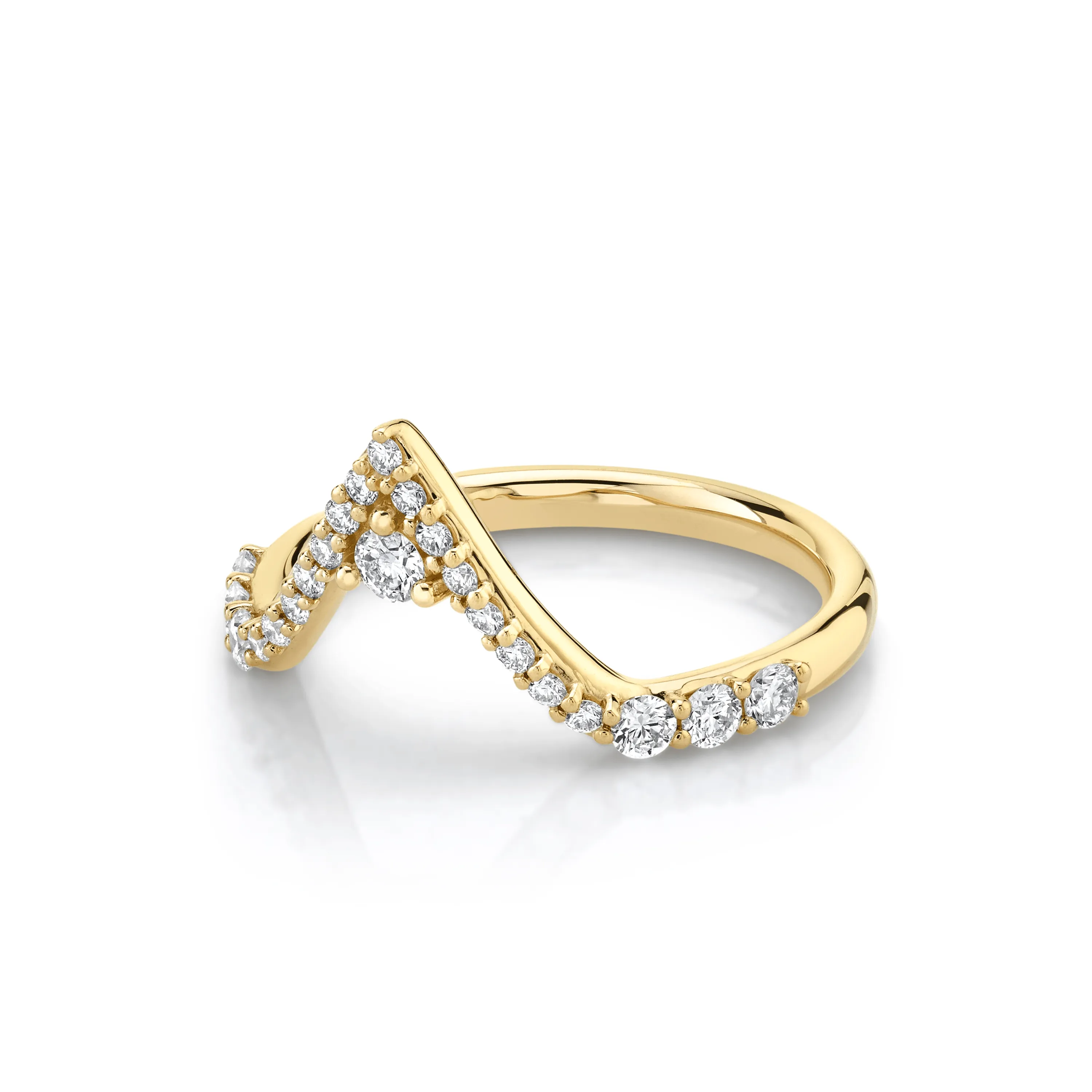 White Diamond Divine Triangle Ring sold by Marrow Fine product image thumbnail 3
