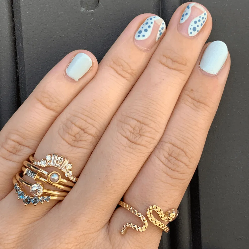 Old Euro Cut White Diamond Sweet Pea Ring sold by Marrow Fine product image thumbnail 2