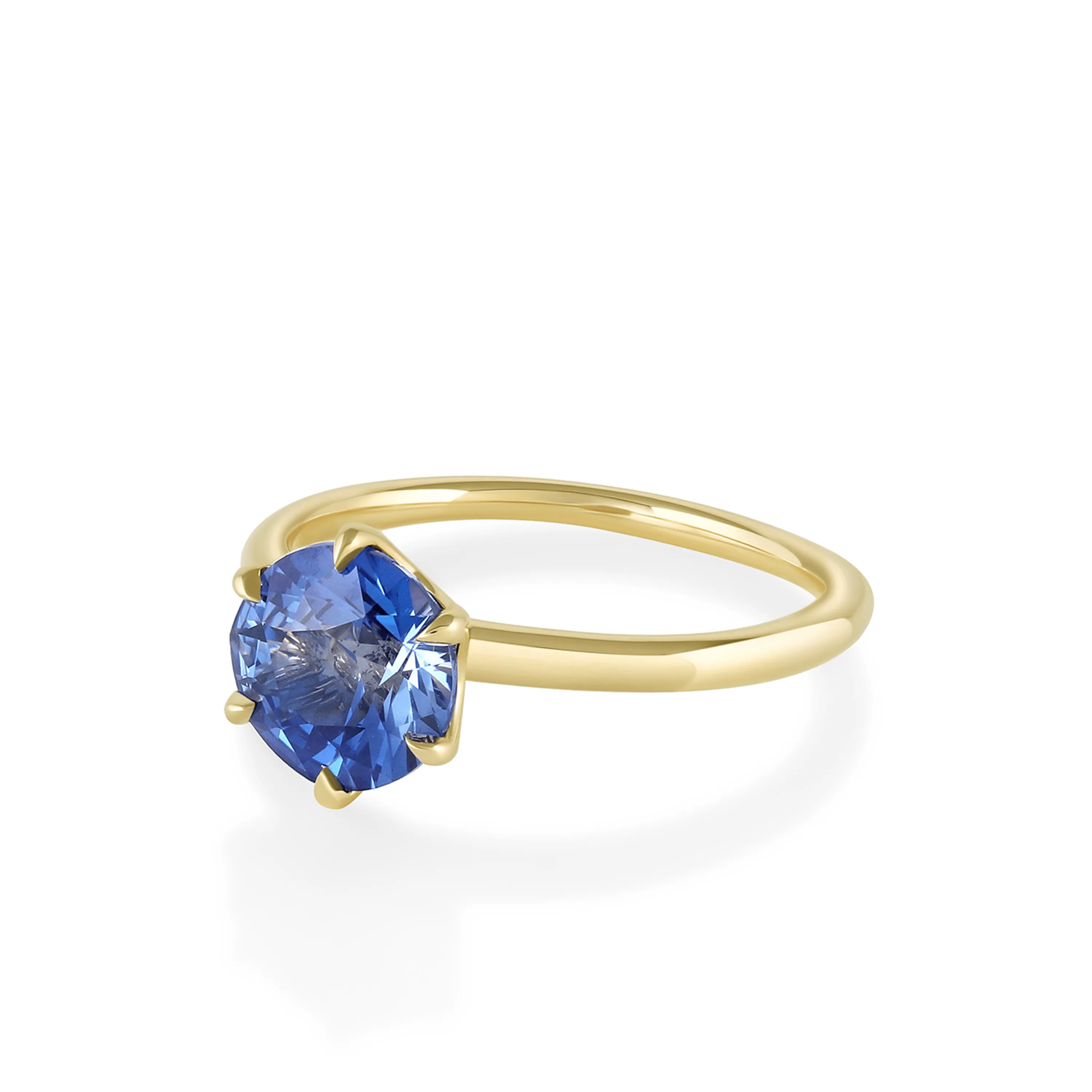 2.01ct Blue Sapphire Camille Engagement Ring sold by Marrow Fine product image thumbnail 2