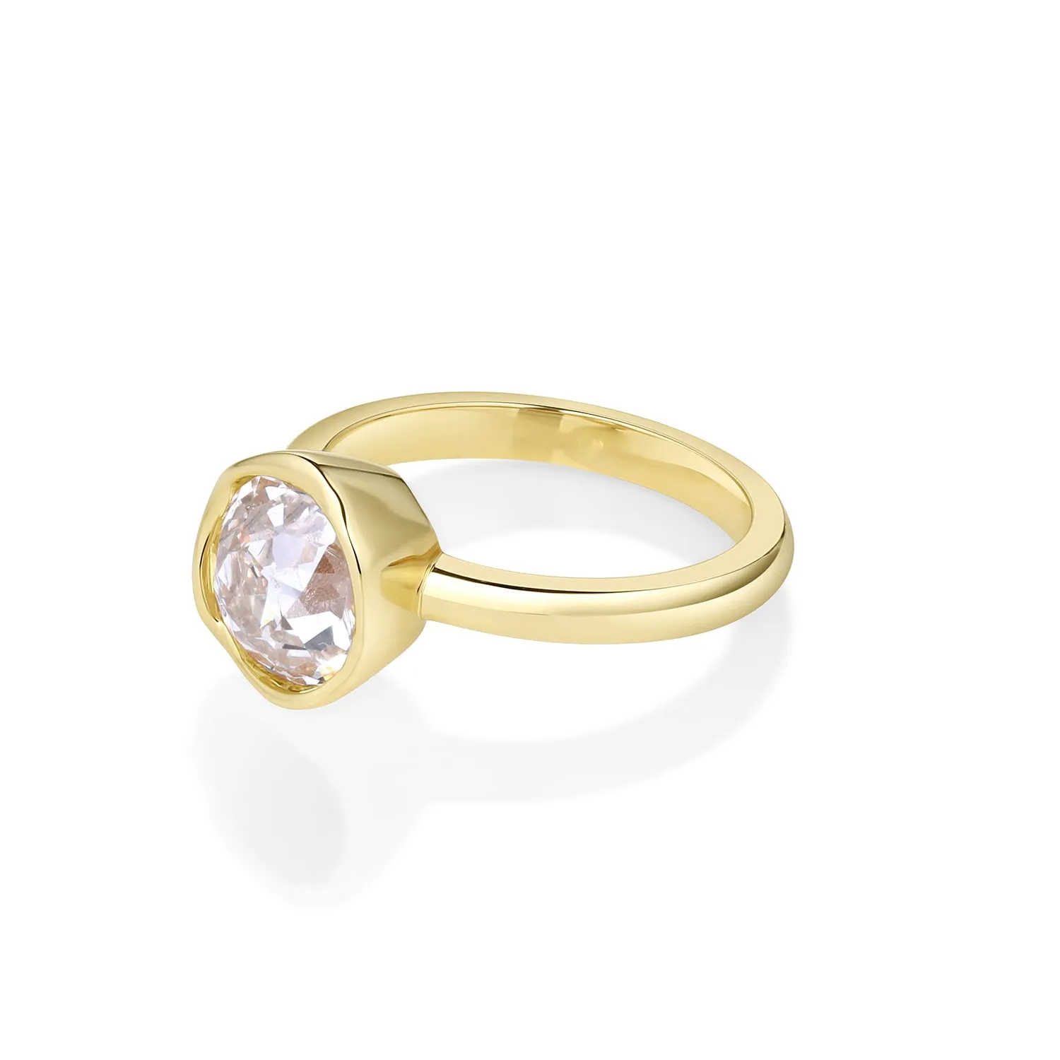 2.55ct Old Mine Abstract Bezel Ring sold by Marrow Fine product image thumbnail 3