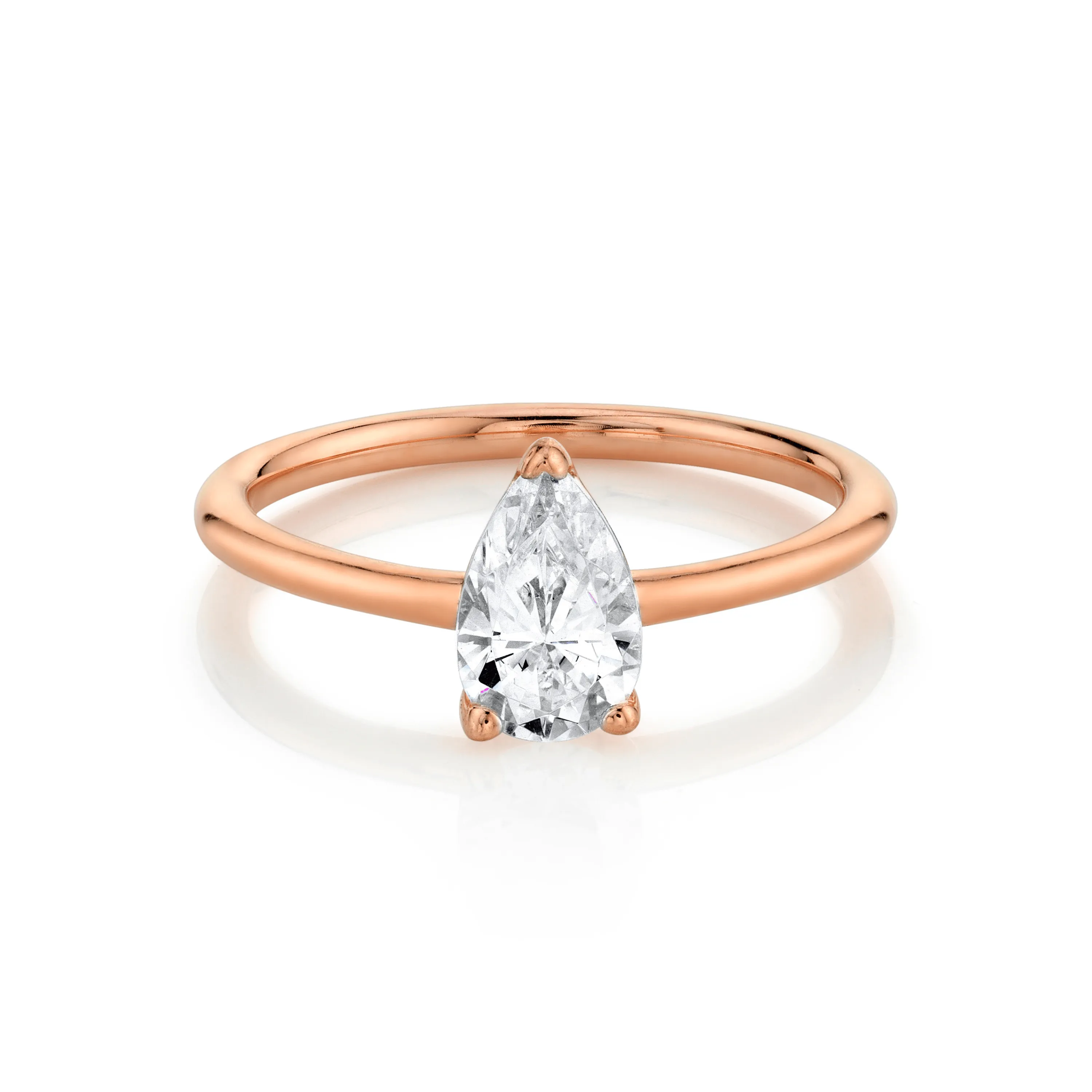 The Lola Pear Solitaire Engagement Ring sold by Marrow Fine product image thumbnail 4