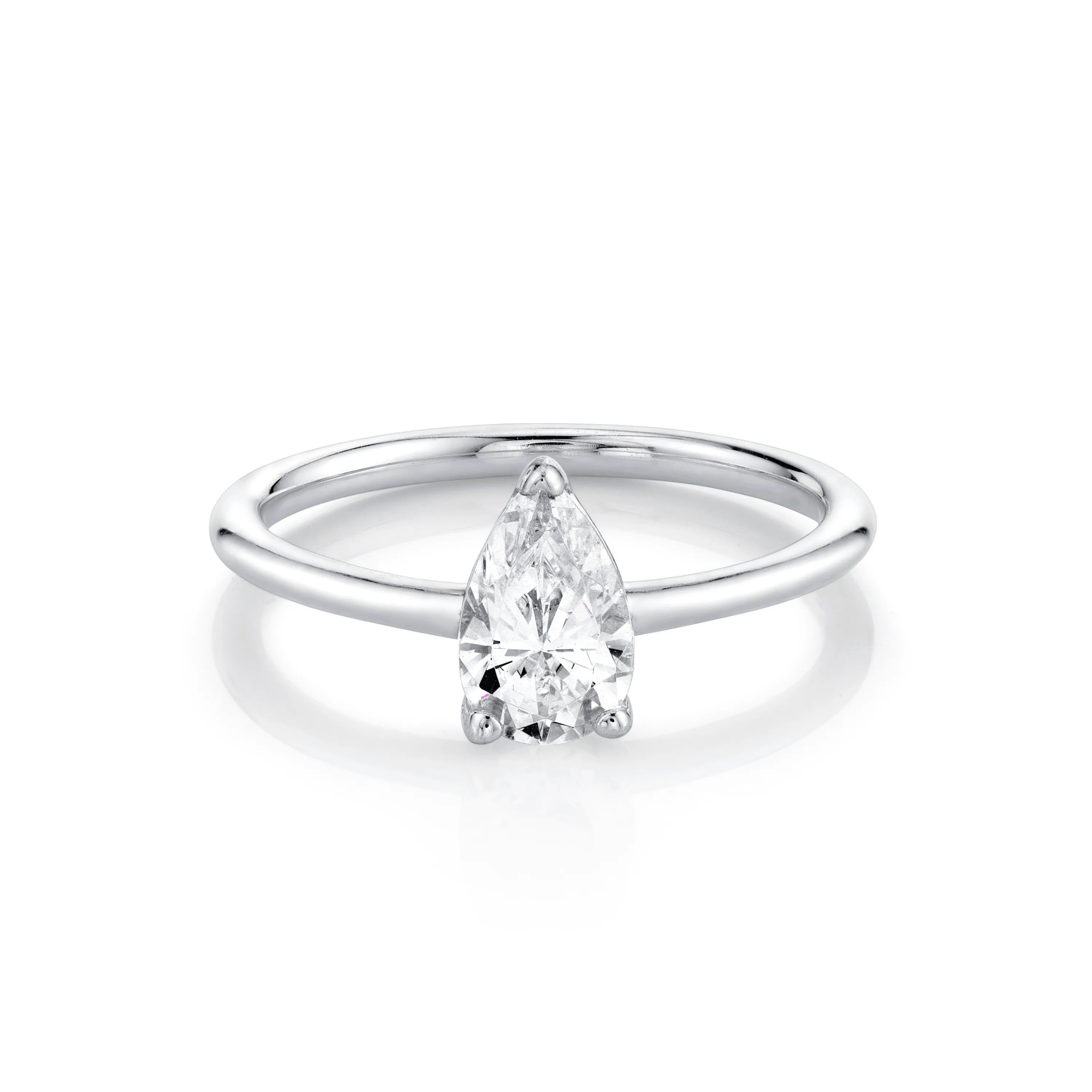 The Lola Pear Solitaire Engagement Ring sold by Marrow Fine product image thumbnail 3