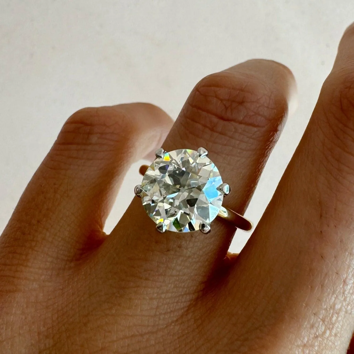 4.28ct Two Tone Camille Ring sold by Marrow Fine product image thumbnail 2