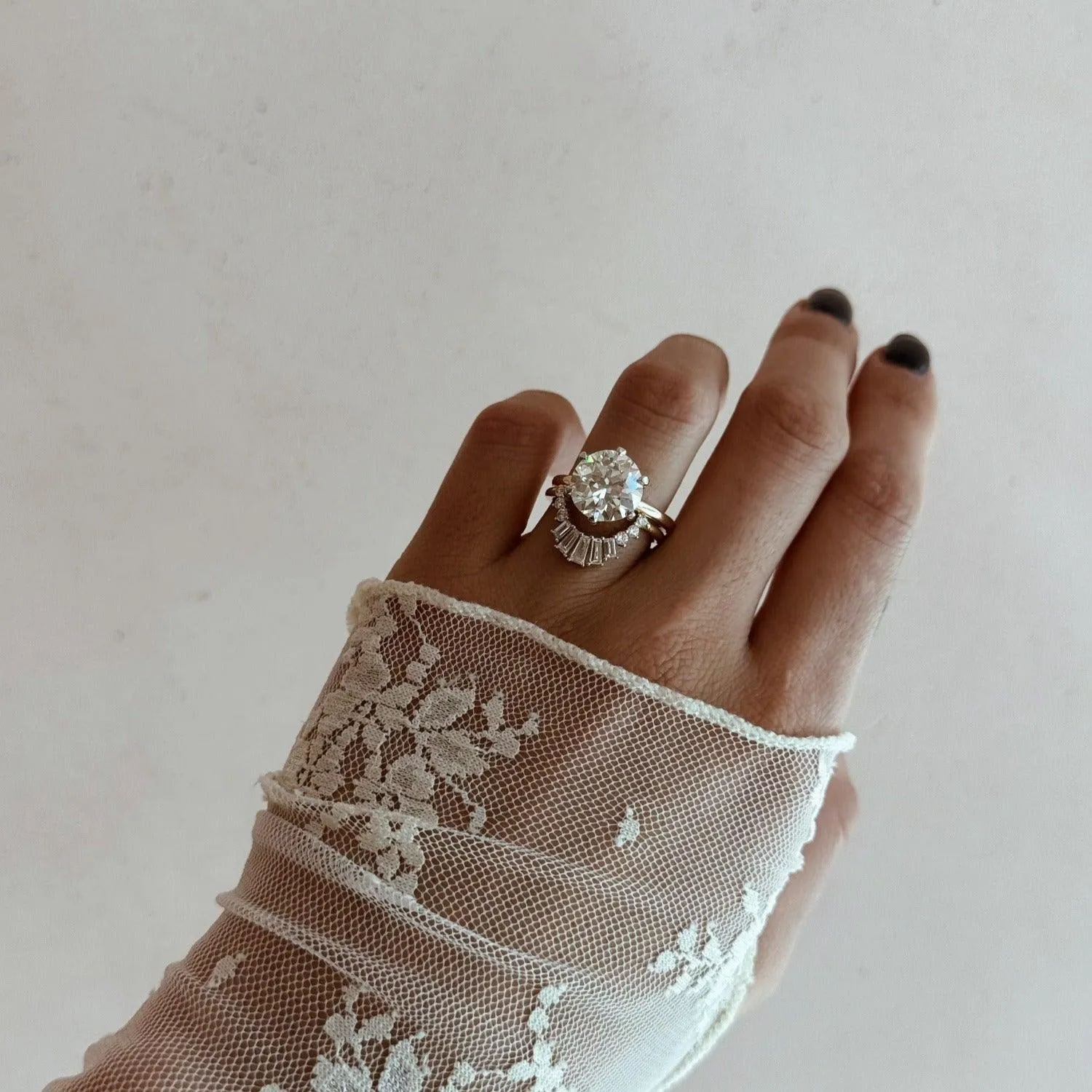 4.28ct Two Tone Camille Ring sold by Marrow Fine product image thumbnail 3