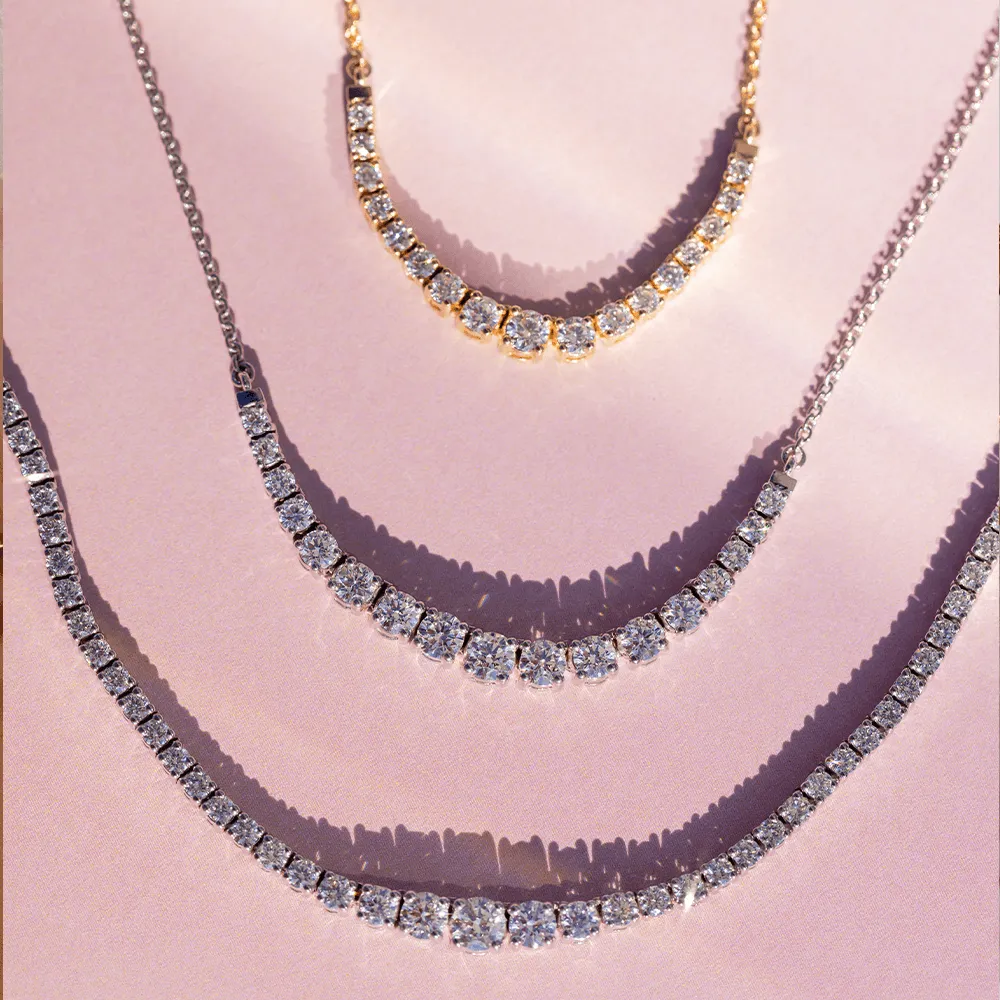 Venus White Diamond Graduated Necklace sold by Marrow Fine product image thumbnail 4