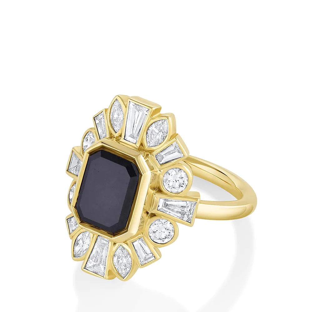 3ct Black Diamond Ballerina Ring sold by Marrow Fine product image thumbnail 2