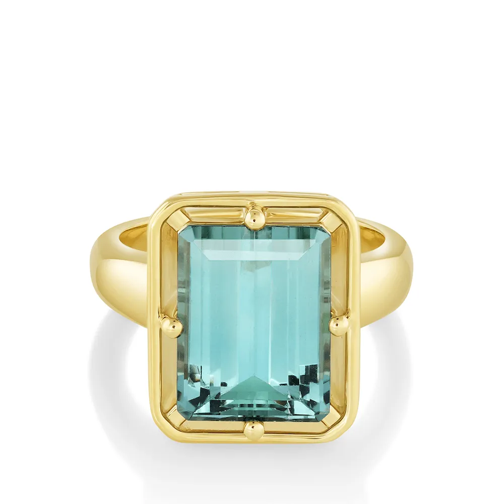 Mint Tourmaline Georgia Engagement Ring sold by Marrow Fine