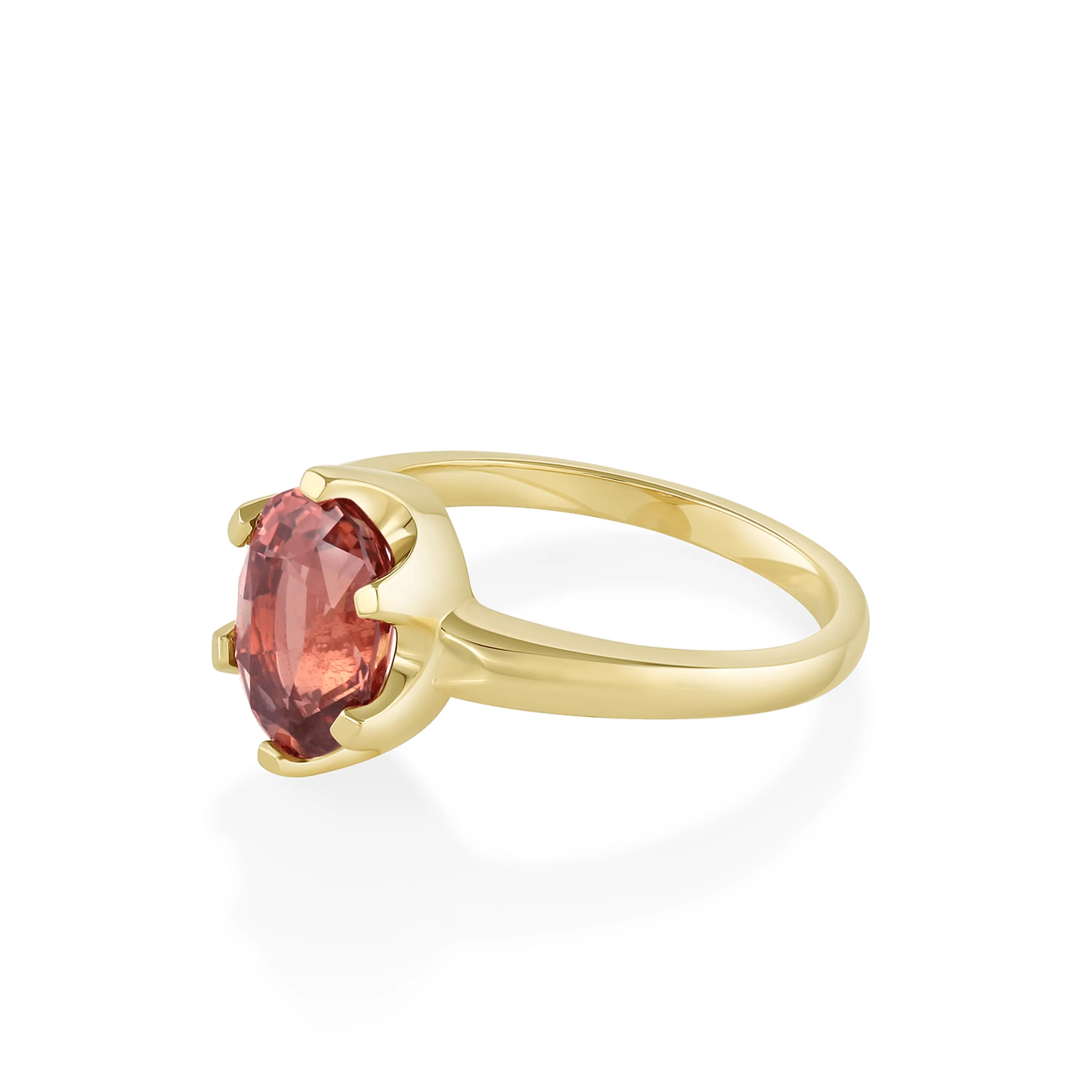2.65ct Reddish Orange Sapphire Sybil Ring sold by Marrow Fine product image thumbnail 2