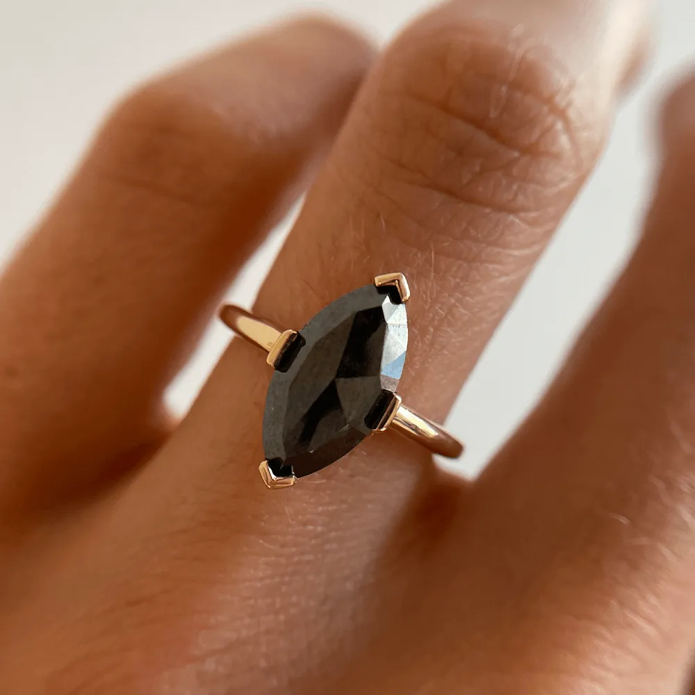 2.59ct Galaxy Diamond Marquise Ring sold by Marrow Fine product image thumbnail 3