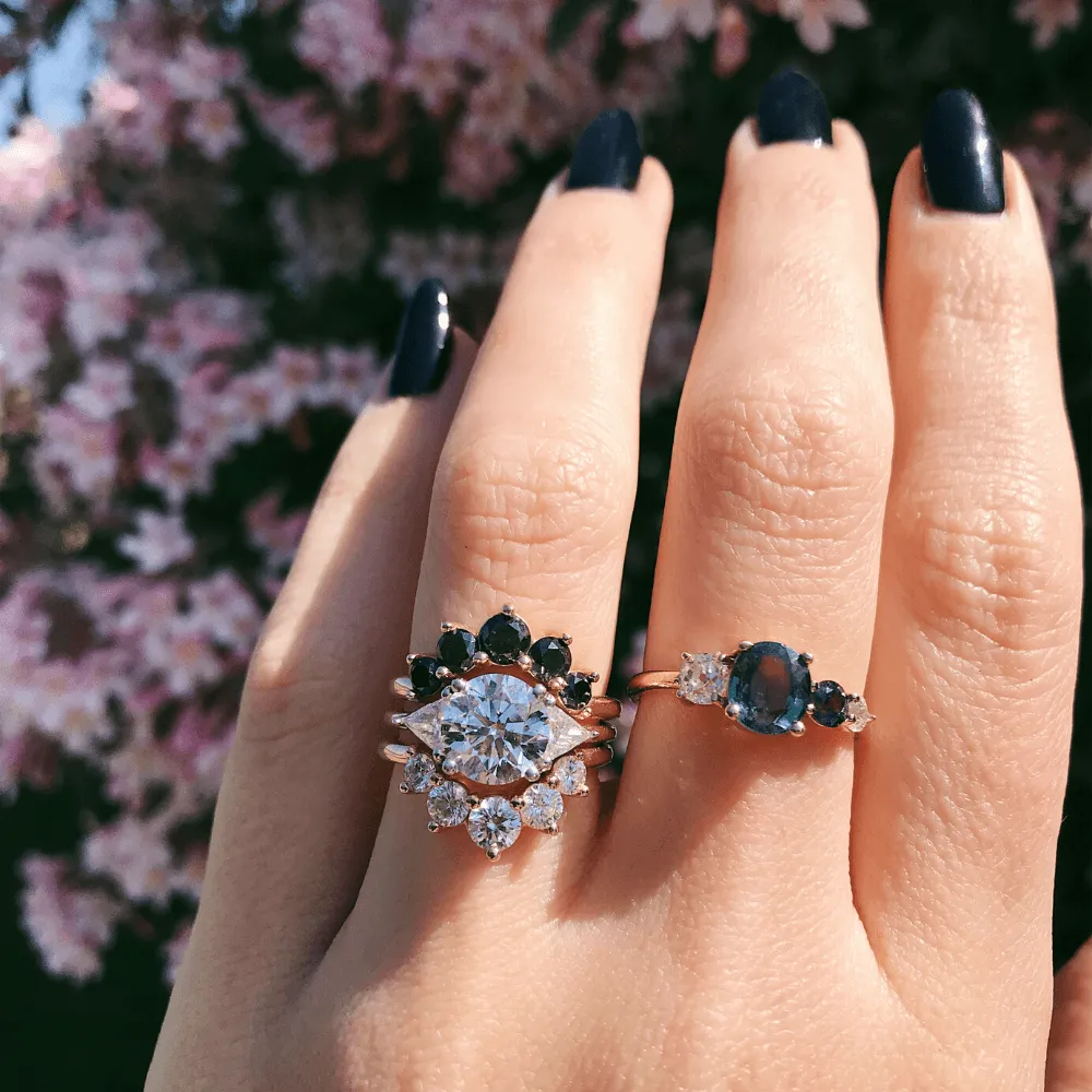 Curvy Black Diamond Headdress Jacket sold by Marrow Fine product image thumbnail 2