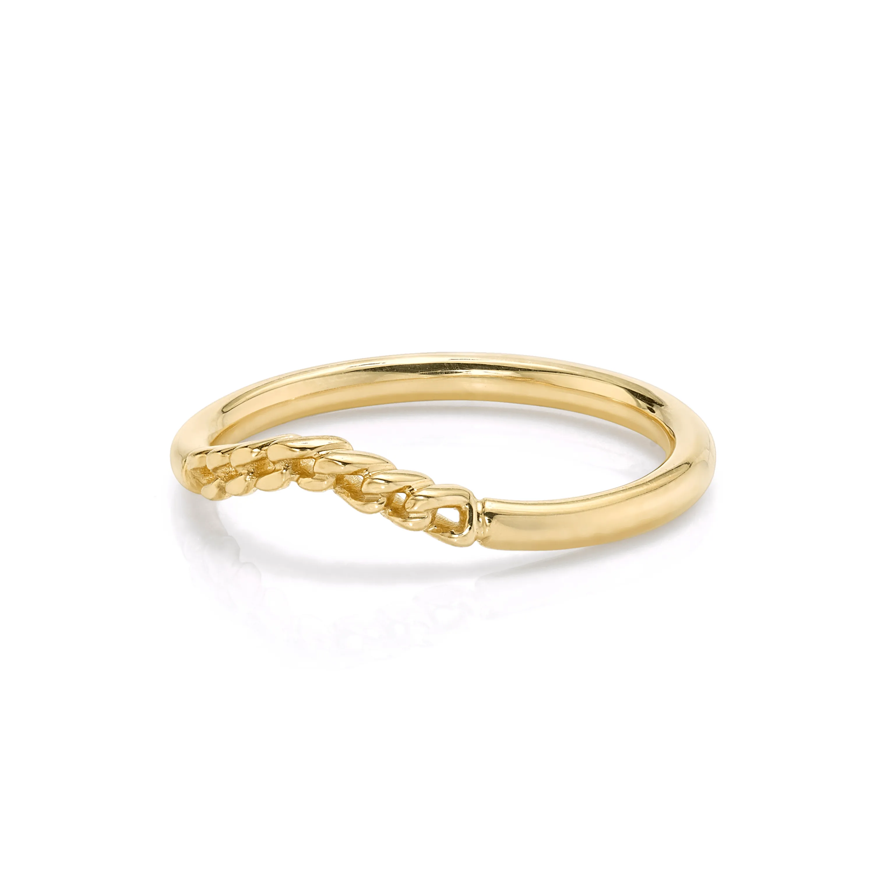 Everyday Curved Chain Ring sold by Marrow Fine product image thumbnail 4