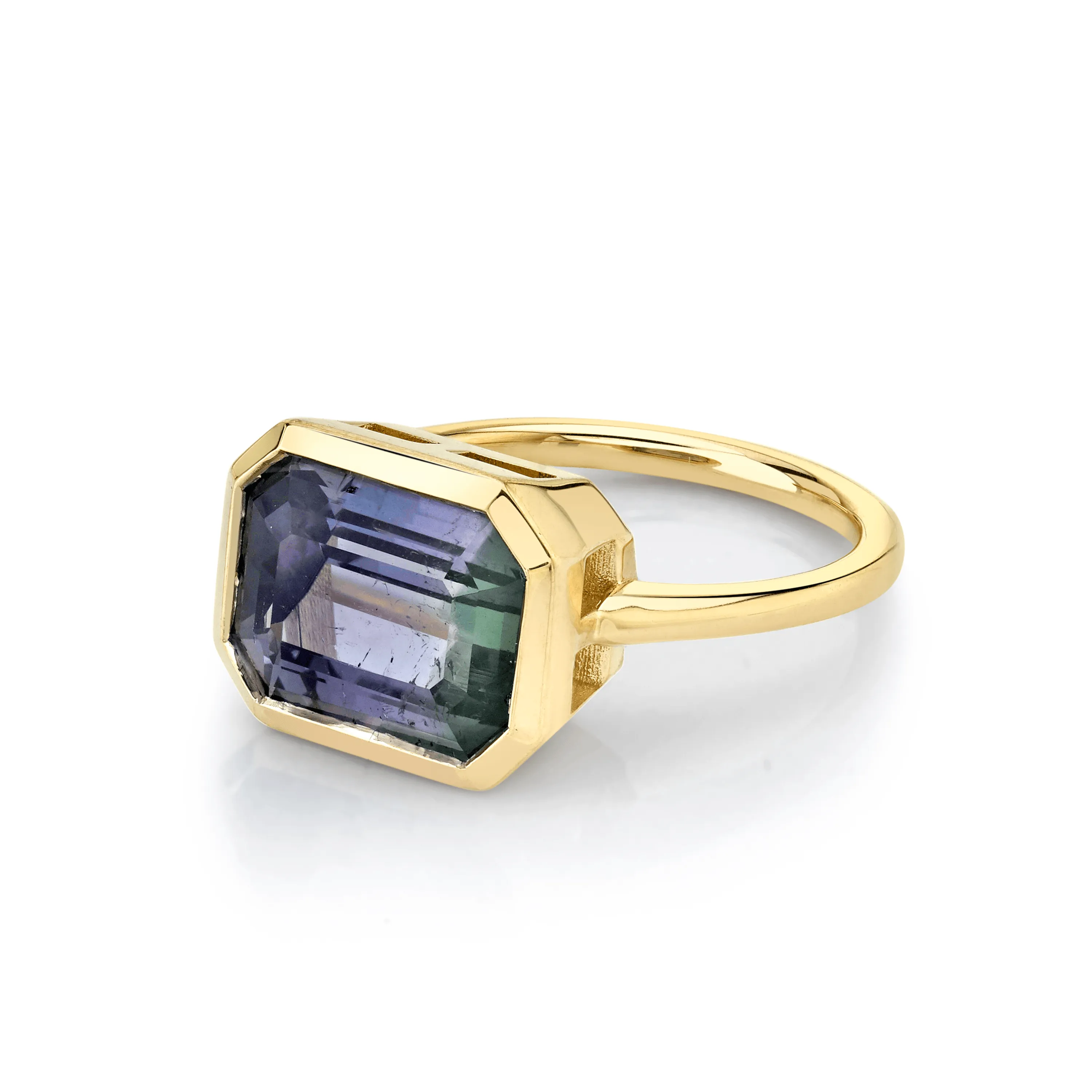 5.2ct Bicolor Tourmaline Solitaire sold by Marrow Fine product image thumbnail 2