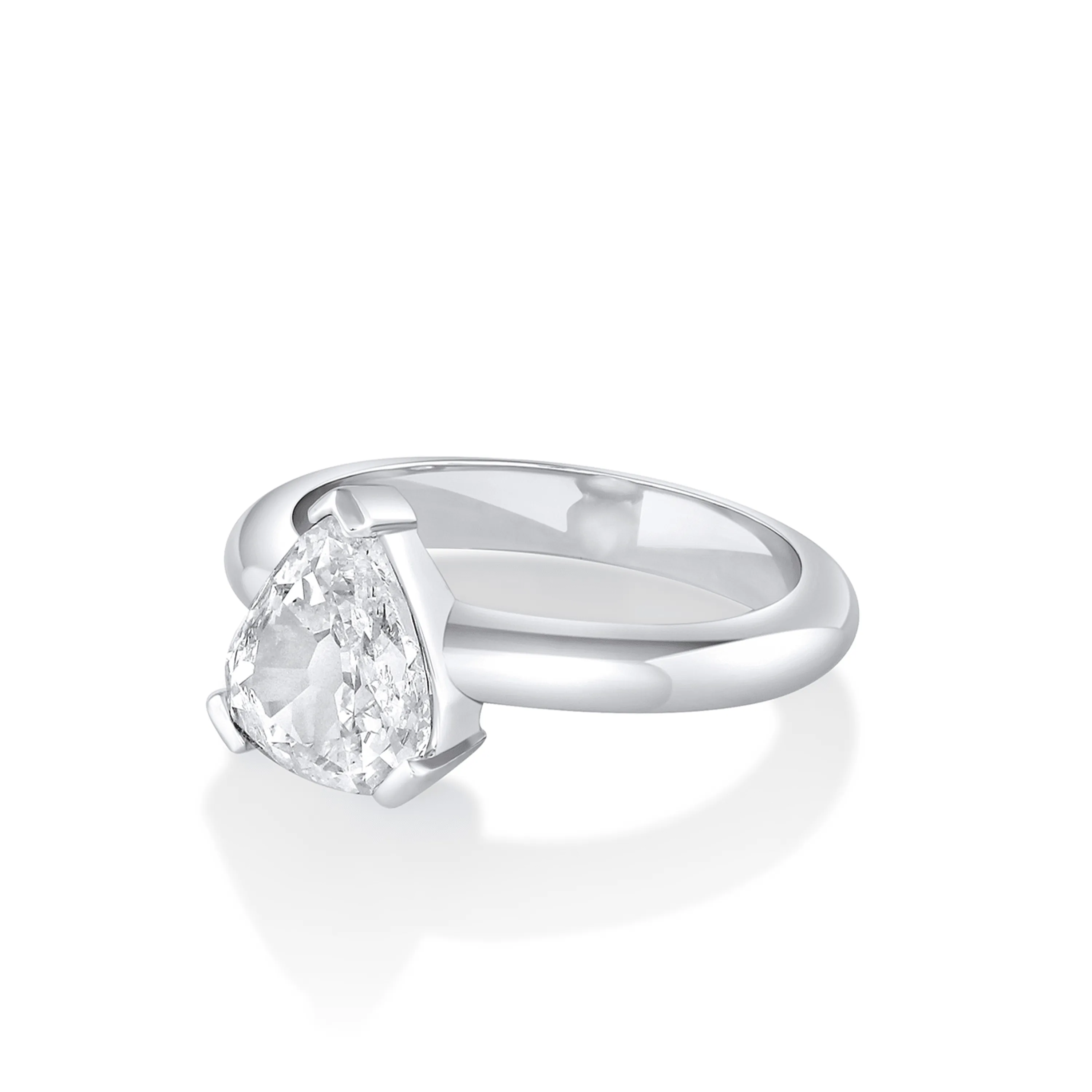 1.74ct Antique Pear Sloane Engagement Ring sold by Marrow Fine product image thumbnail 2