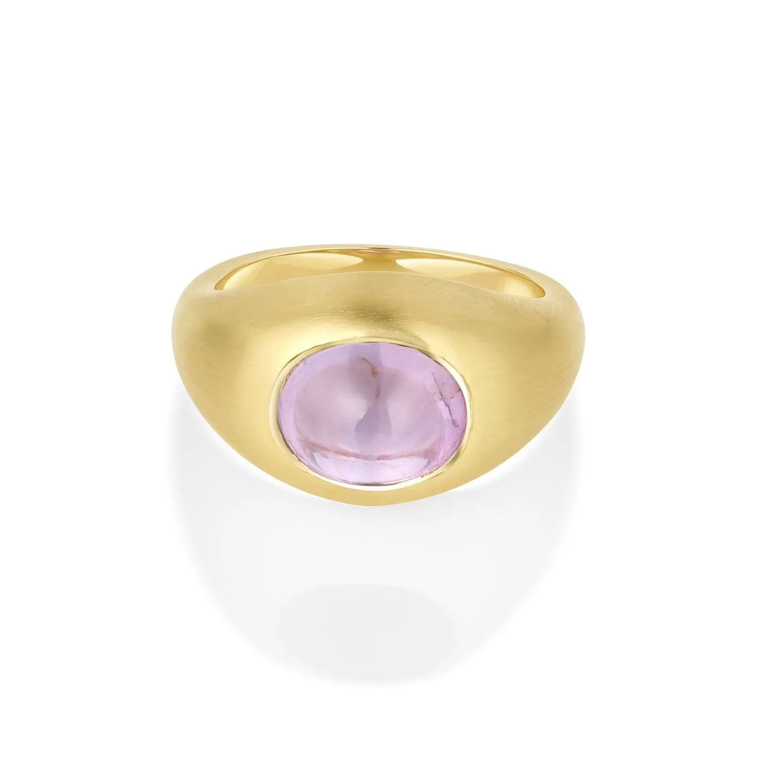 4.21ct Cabochon Sapphire Pinky Bombe sold by Marrow Fine