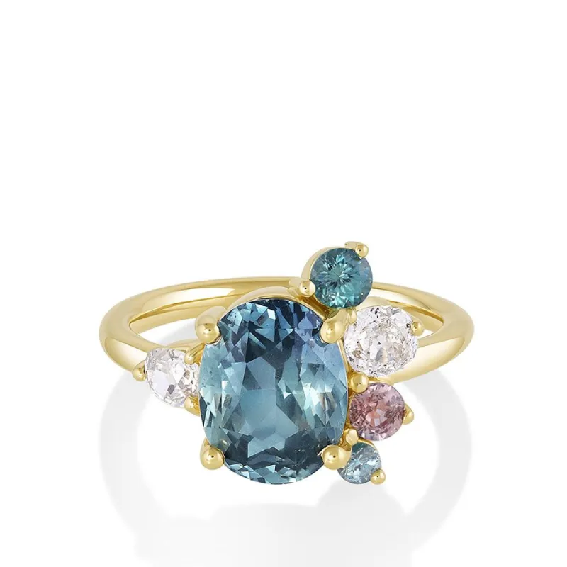 4.62ct Sapphire Spray Ring sold by Marrow Fine