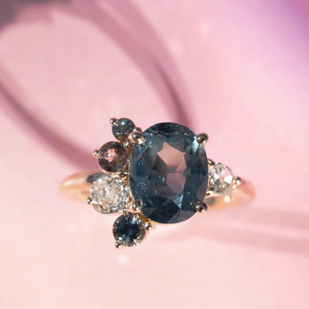 4.62ct Sapphire Spray Ring sold by Marrow Fine product image thumbnail 3
