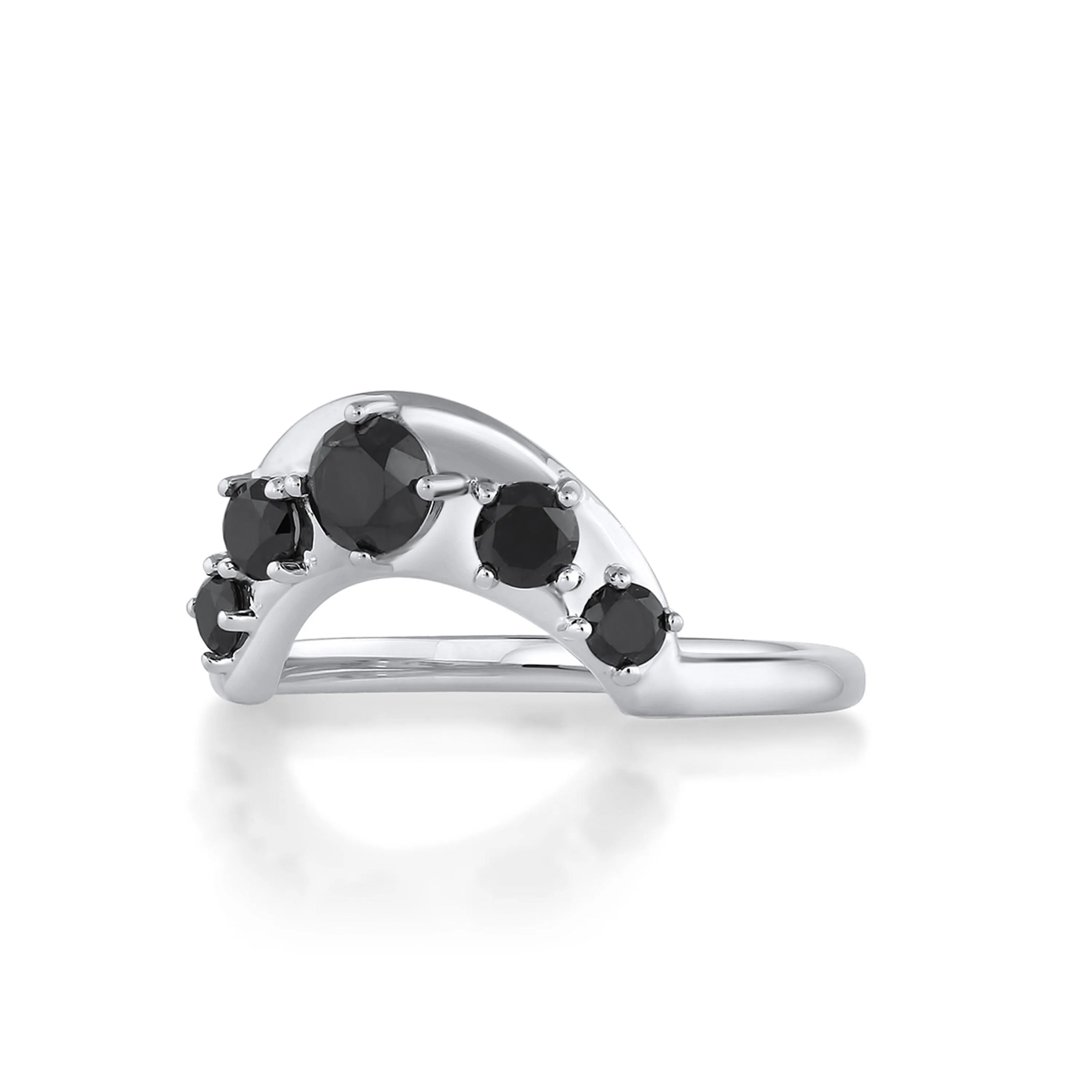 Black Diamond Crescendo Stacking Band sold by Marrow Fine product image thumbnail 3