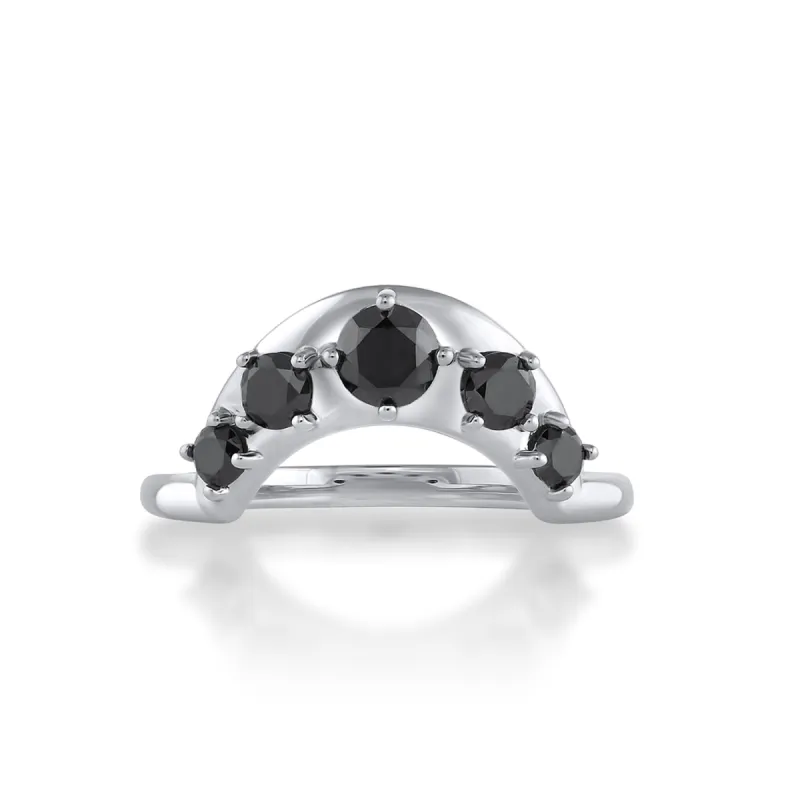 Black Diamond Crescendo Stacking Band sold by Marrow Fine