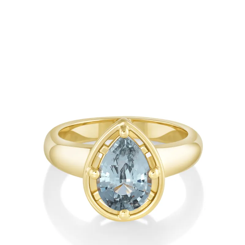 2.70ct Light Blue Sapphire Pear Georgia sold by Marrow Fine