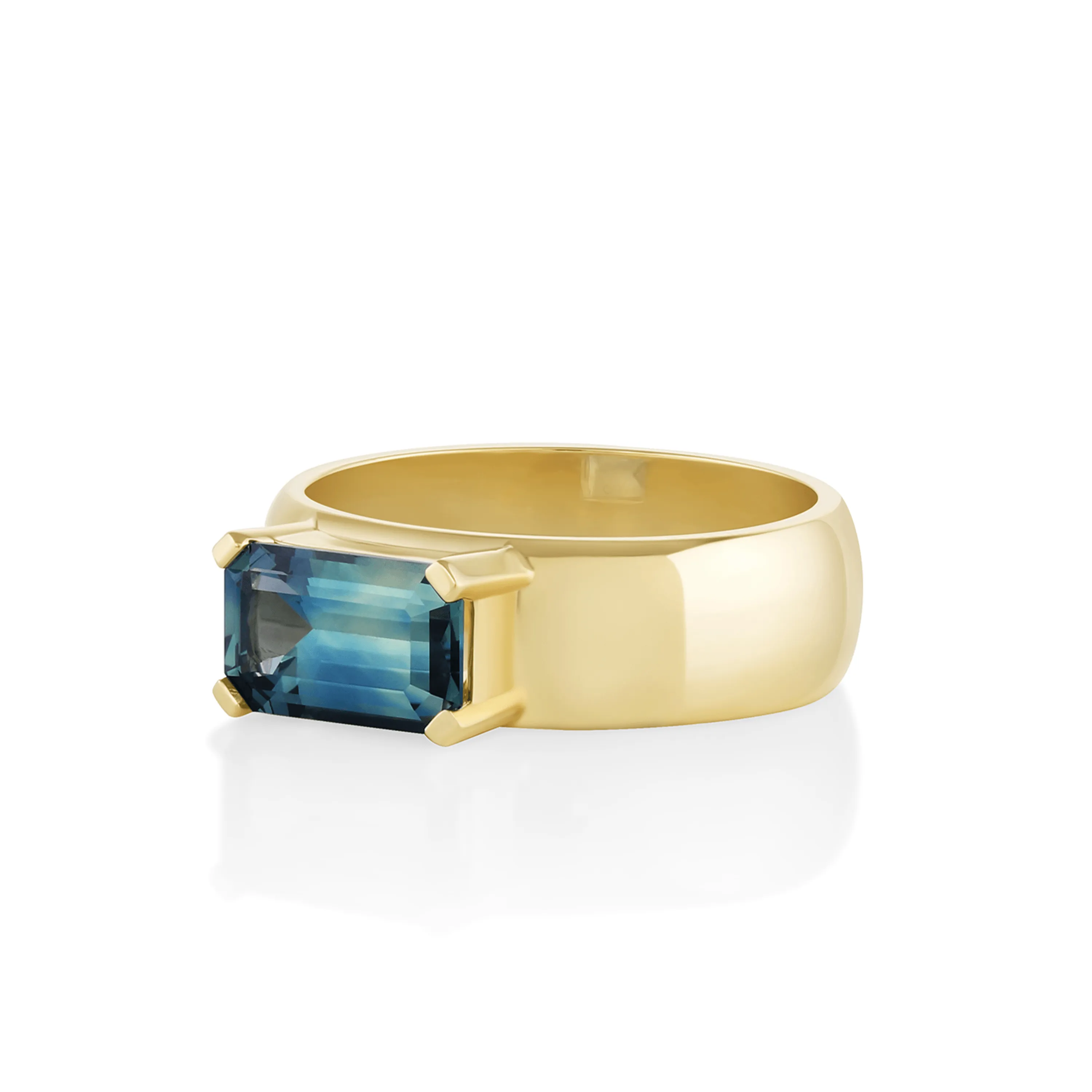 2.13ct Teal Sapphire Elodie Ring sold by Marrow Fine product image thumbnail 2