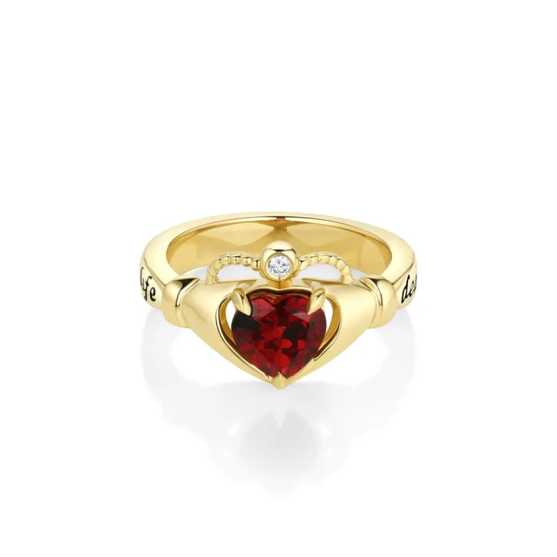 Marrow x Sammi 7mm Raja Garnet Sempre Ring sold by Marrow Fine