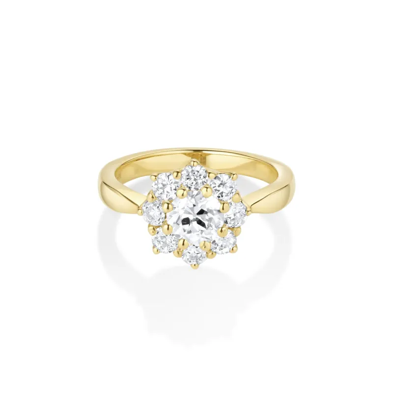 0.81ct Old European Petals Ring sold by Marrow Fine