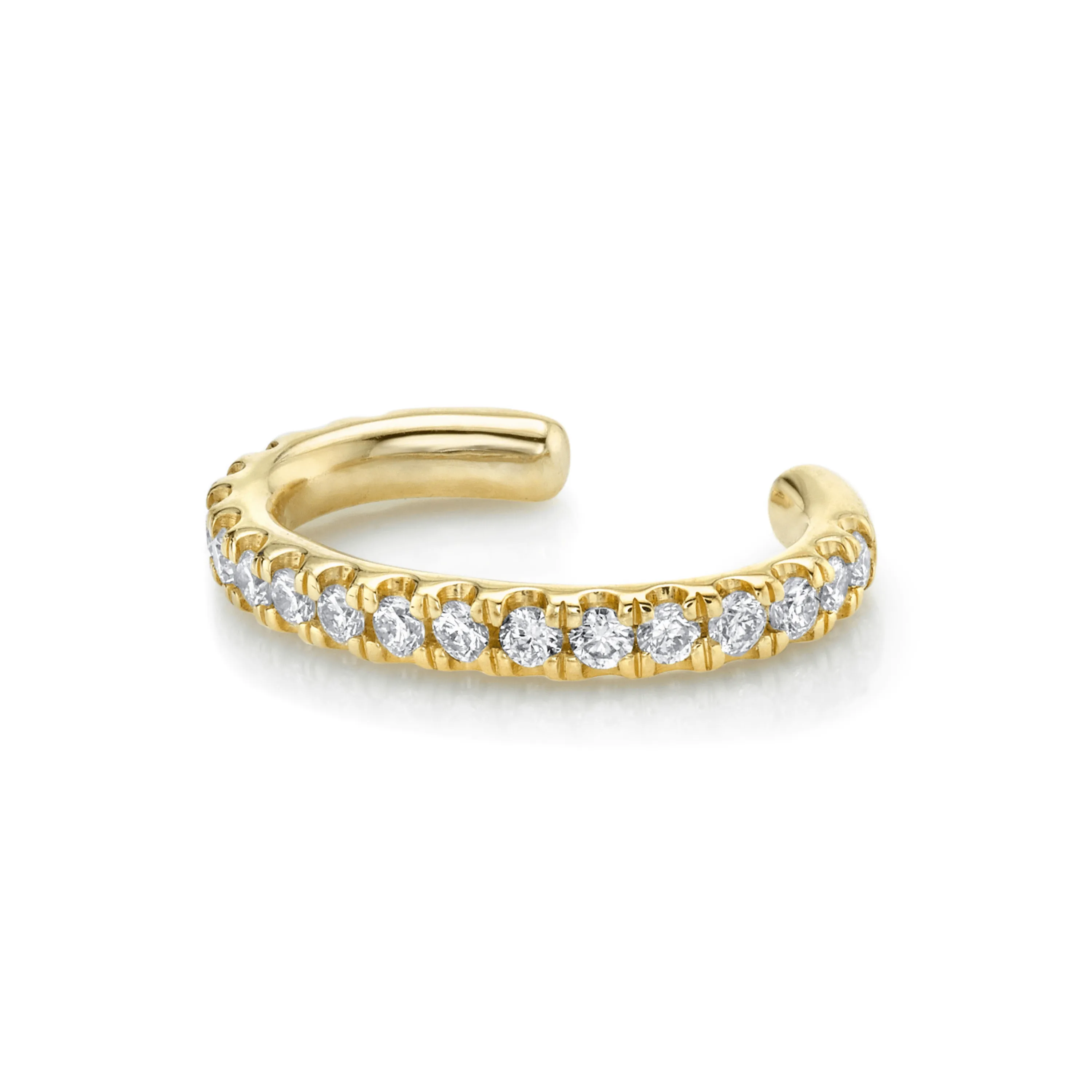 White Diamond Pavé Ear Cuff sold by Marrow Fine product image thumbnail 3