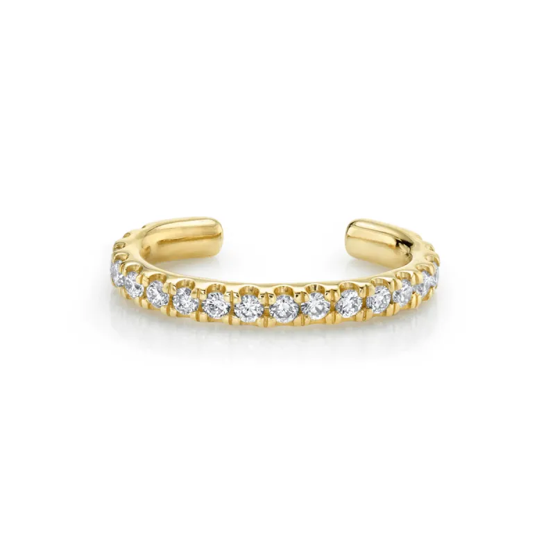 White Diamond Pavé Ear Cuff sold by Marrow Fine