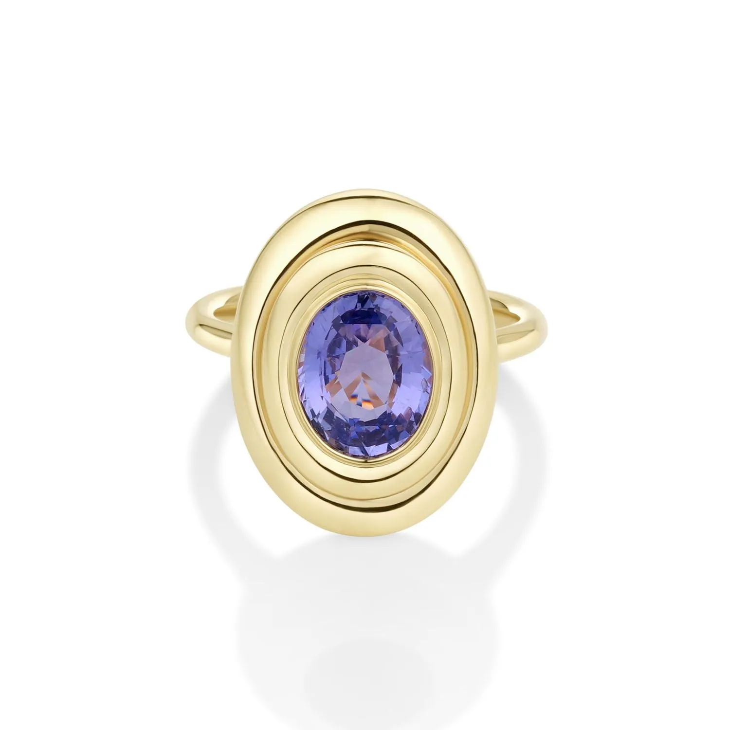 2.79ct Purple Sapphire In-Orbit Ring sold by Marrow Fine