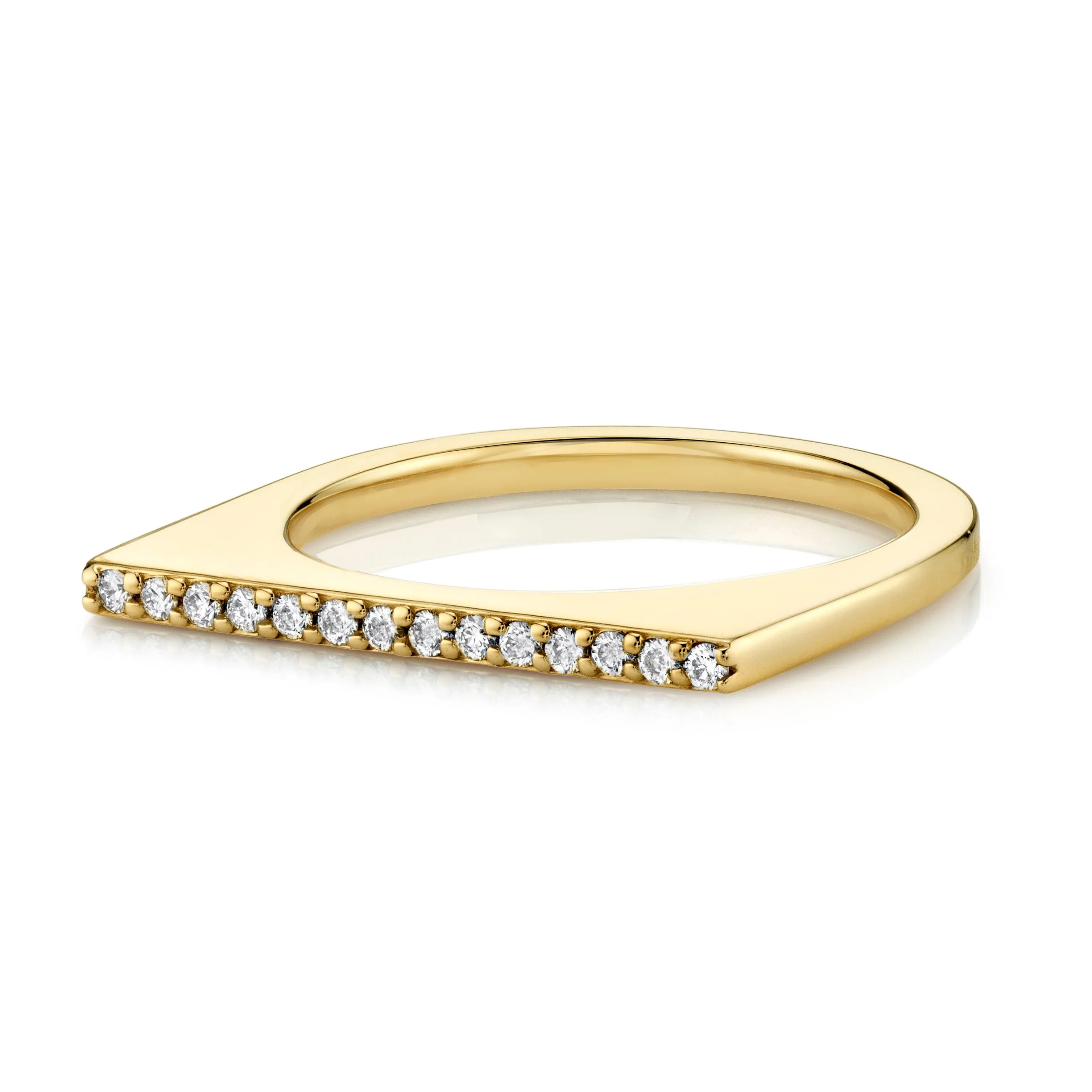 White Diamond Thin Edge Ring sold by Marrow Fine product image thumbnail 3