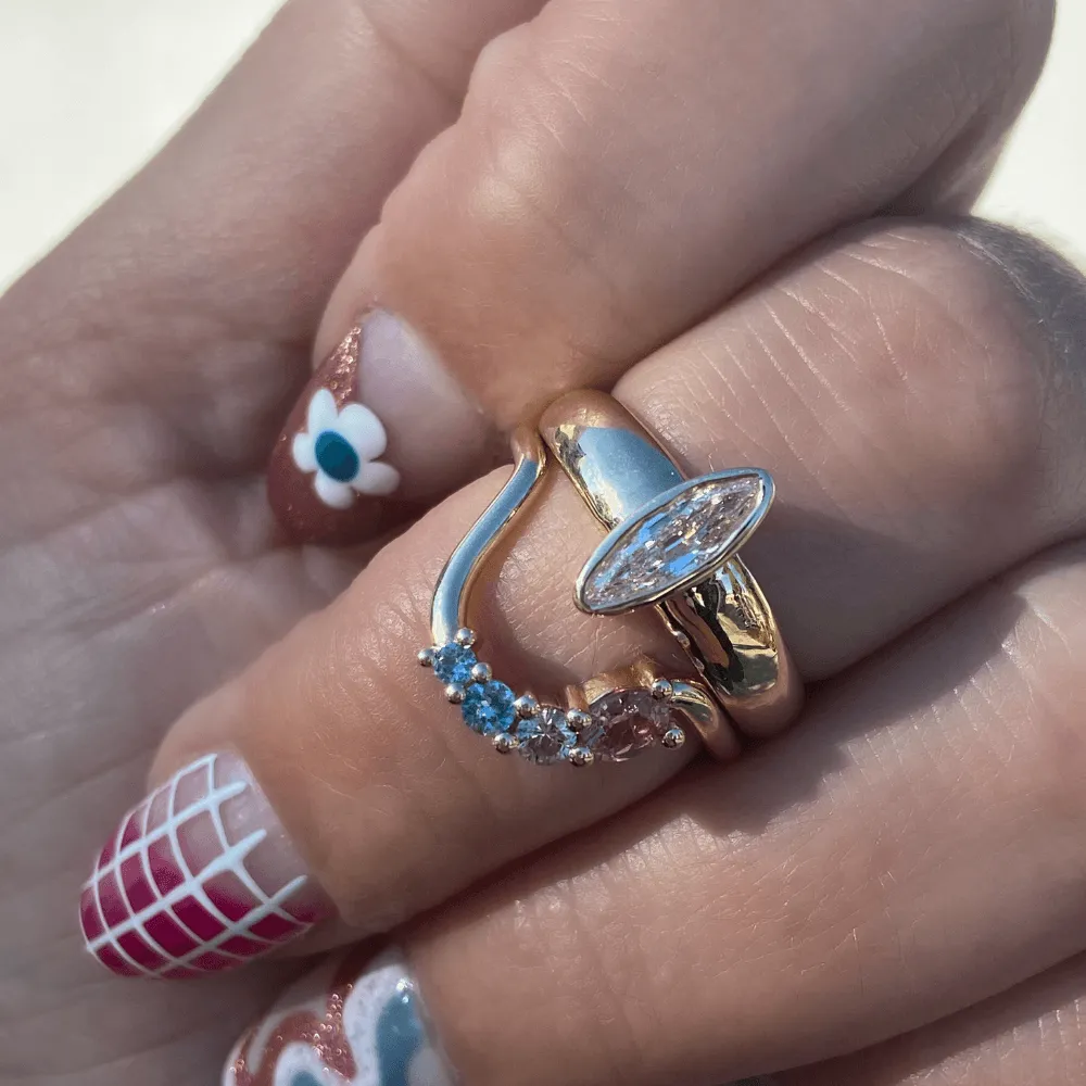 Elongated Moval Statement Ring sold by Marrow Fine product image thumbnail 3