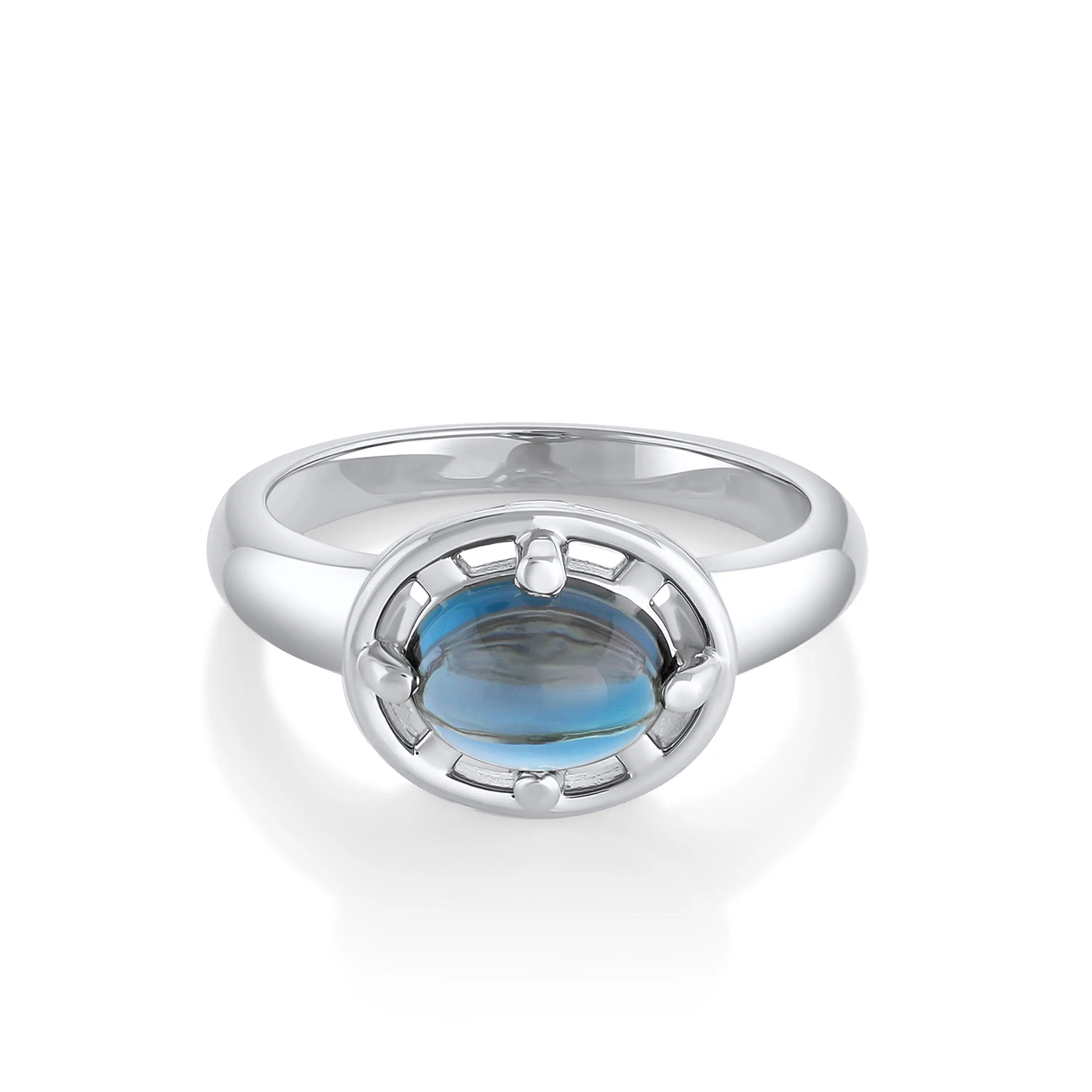 Blue Topaz Georgia Ring sold by Marrow Fine